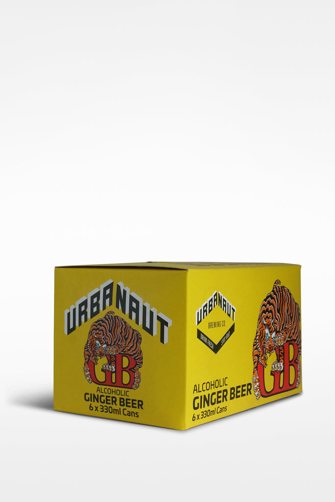 Urbanaut Alcoholic Ginger Beer 6 Pack 330ml