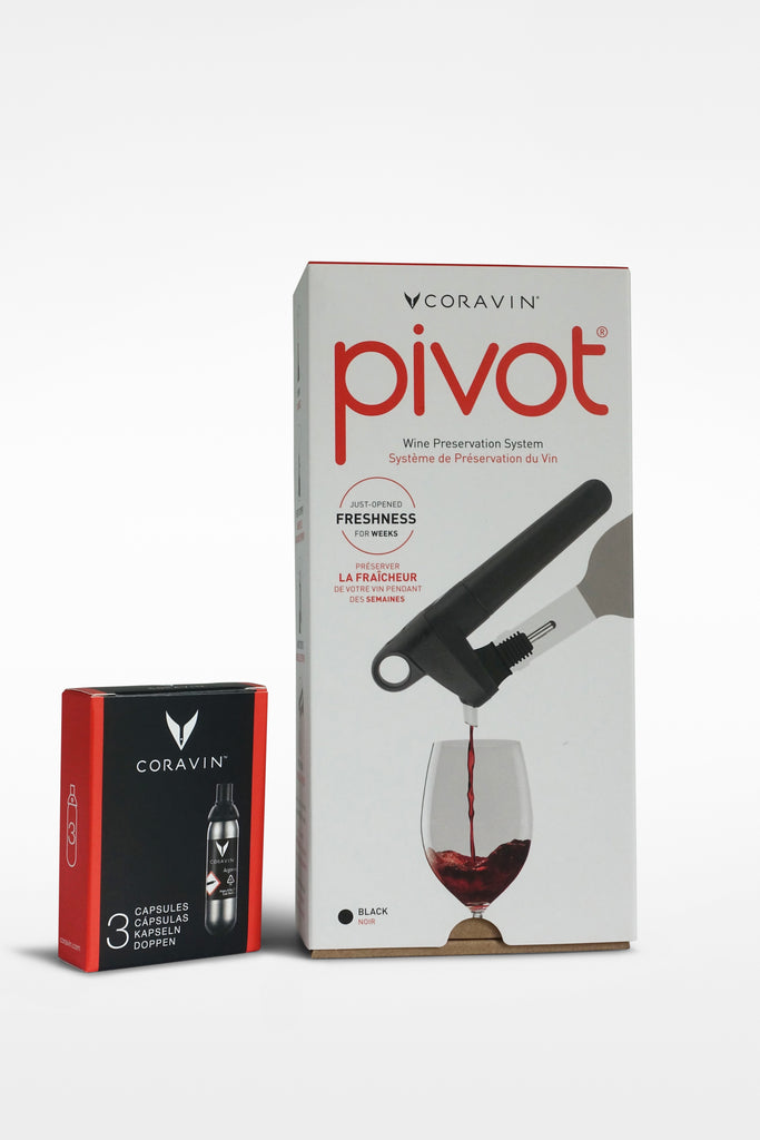 Coravin Pivot System and Argon Capsules