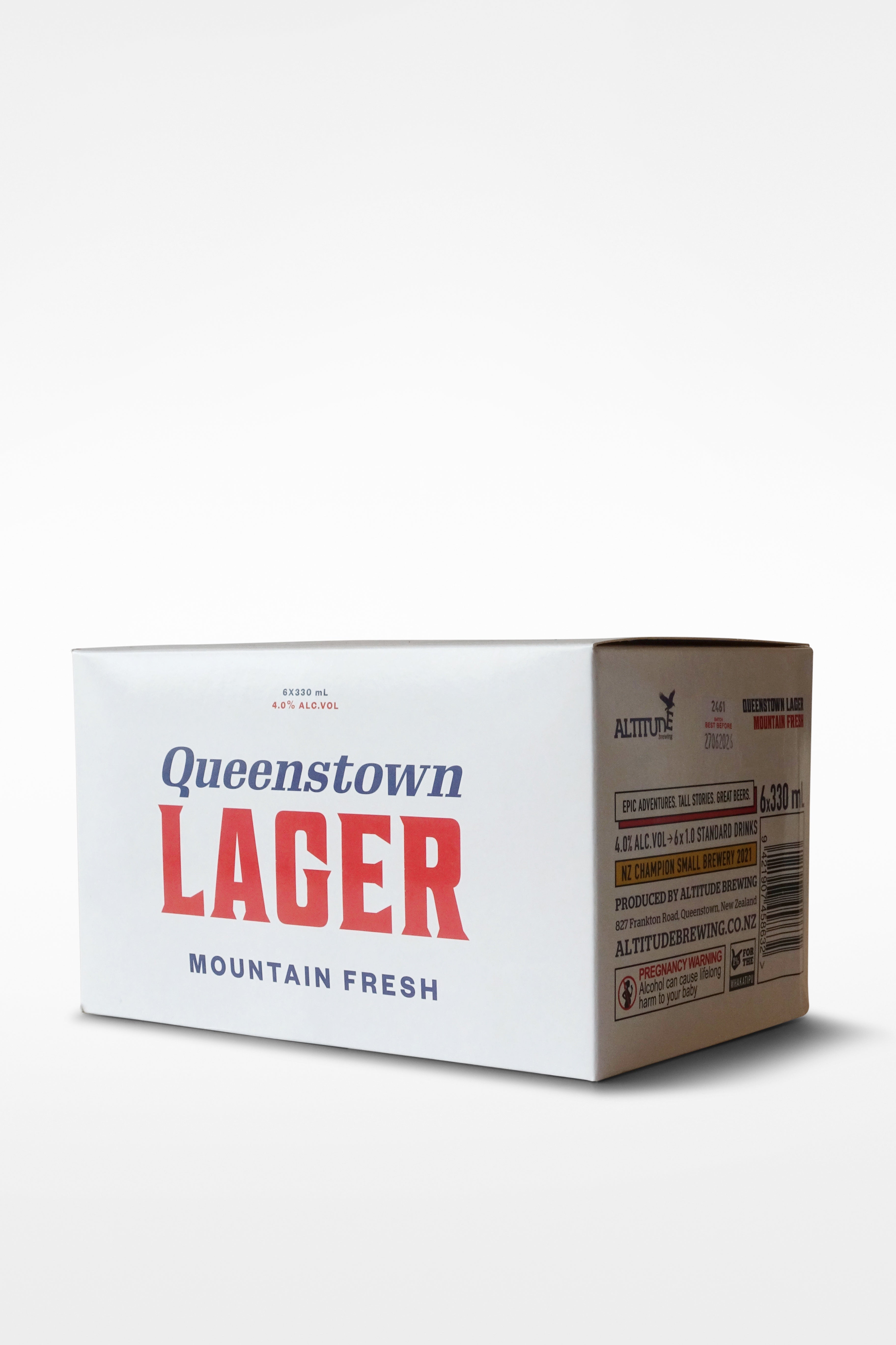 Altitude Brewing Queenstown Lager 330ml 6 Pack