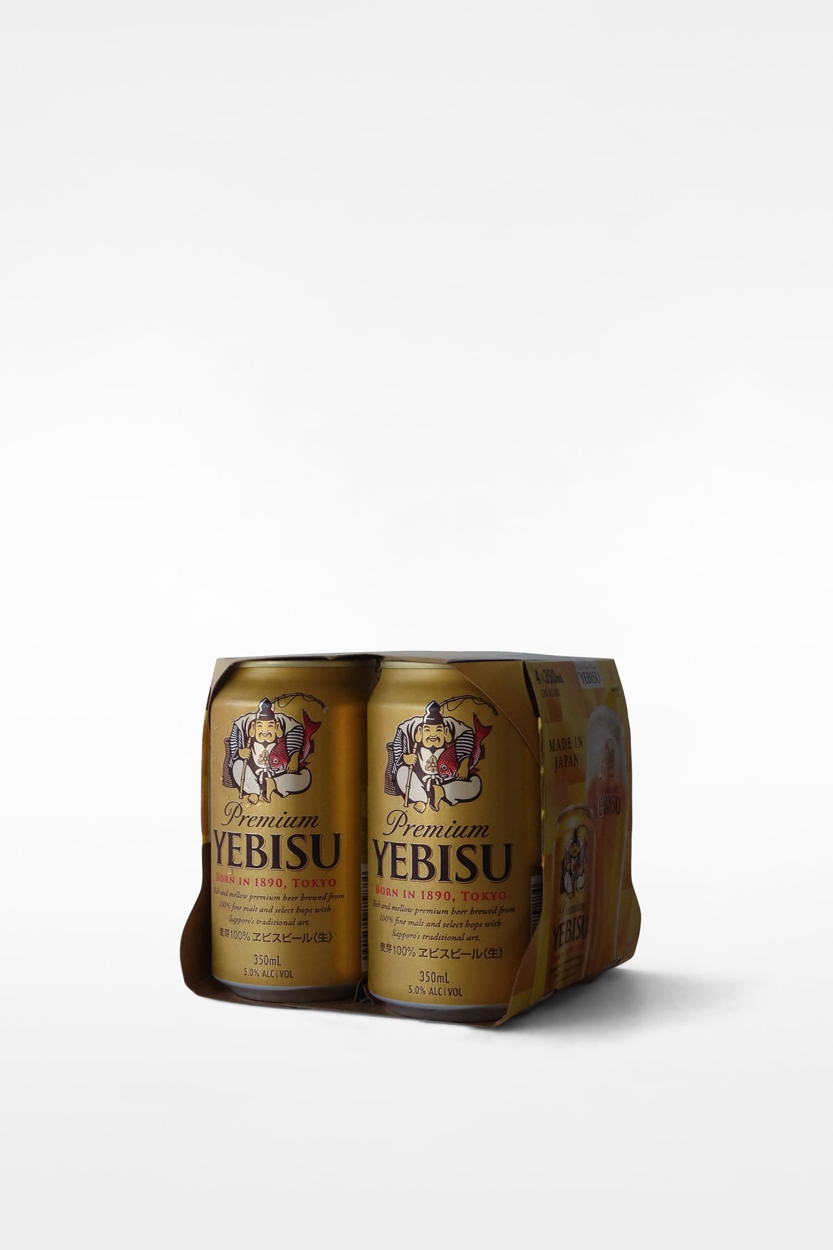 Sapporo Yebisu 350ml 4 Pack