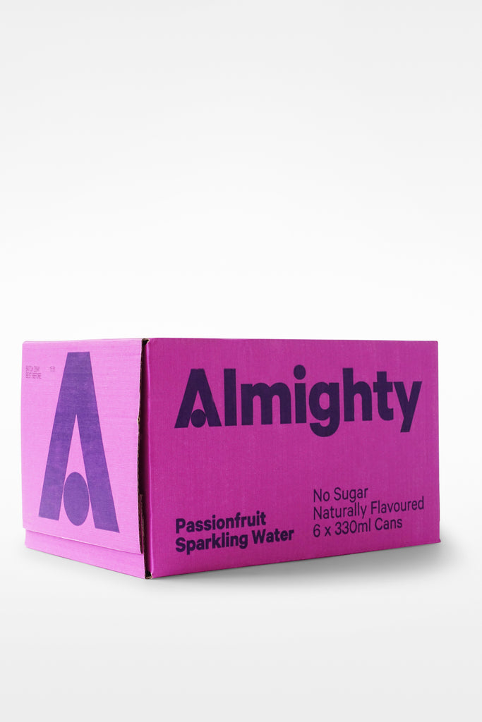 Almighty Passionfruit Sparkling Water 6 Pack
