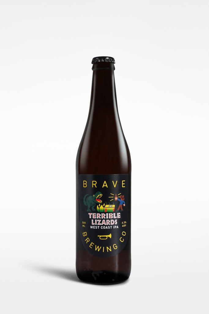 Brave Brewing Co Terrible Lizards West Coast IPA 500ml